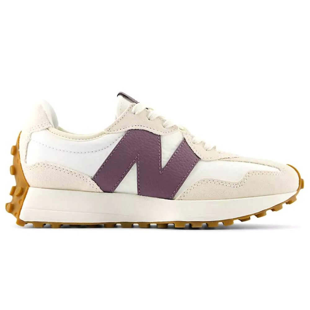 New Balance 327 Casual Women Sneaker Shoes White Sea Salt Wine size 7.5 WS327FTC - Picture 3 of 8